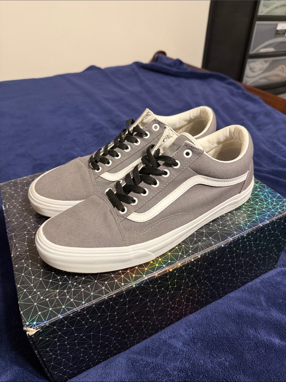 Vans Gray and White Old Skool